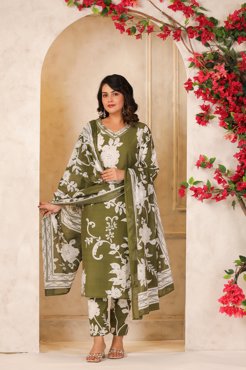 A Soft Touch -Cotton Women's Kurta Set