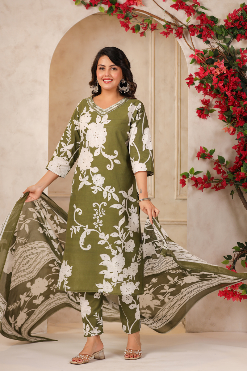 A Soft Touch -Cotton Women's Kurta Set