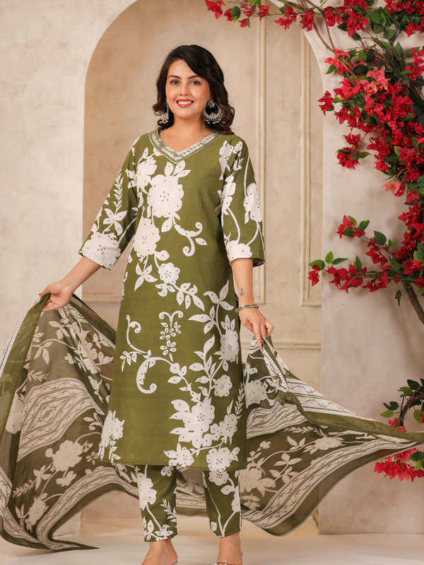 A Soft Touch -Cotton Women's Kurta Set