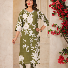 A Soft Touch -Cotton Women's Kurta Set