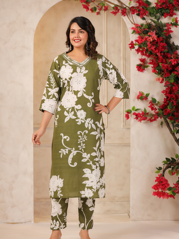A Soft Touch -Cotton Women's Kurta Set