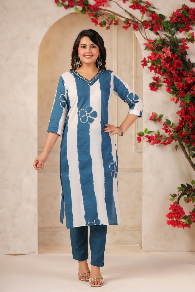 A Soft Touch -Cotton Women's Kurta Set