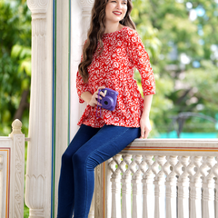 Casual Regular Sleeves Printed Women