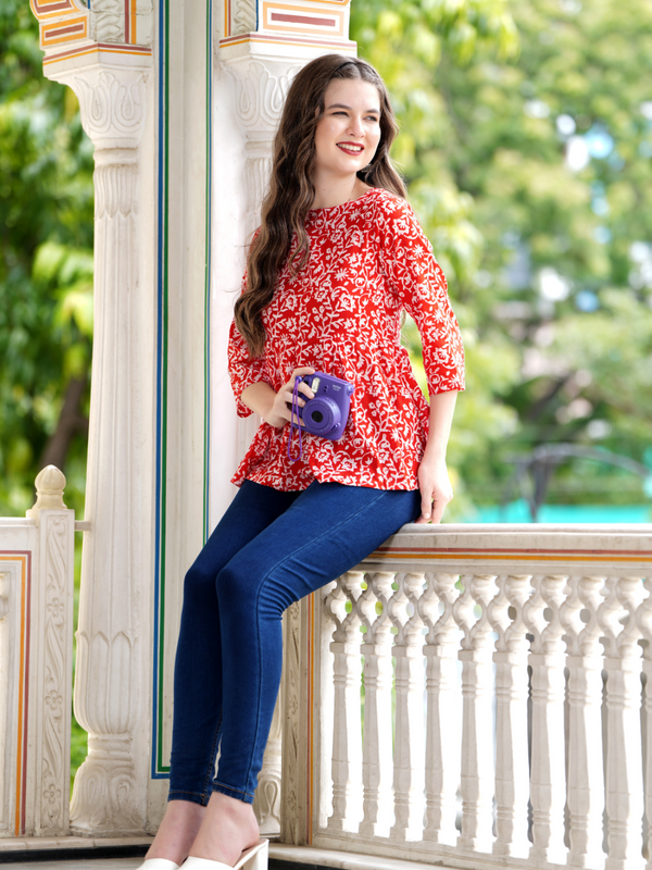 Casual Regular Sleeves Printed Women