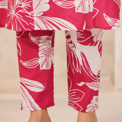 Women's Floral Printed Straight Co-ord Set