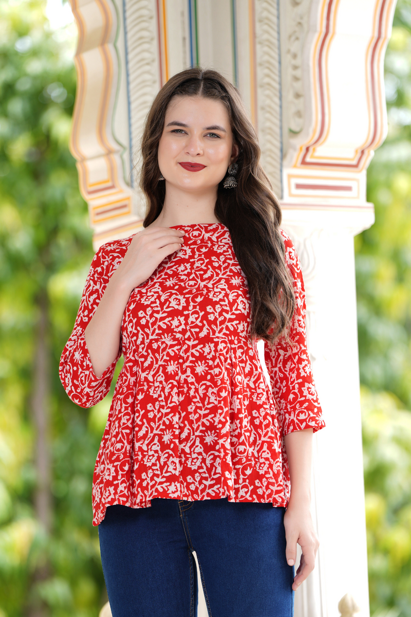 Casual Regular Sleeves Printed Women