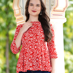 Casual Regular Sleeves Printed Women