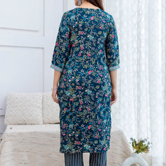 Women Printed Kurta and Pant Set With Dupatta | Ethnic Set | Dupatta Set | Kurta Set