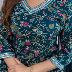 Women Printed Kurta and Pant Set With Dupatta | Ethnic Set | Dupatta Set | Kurta Set