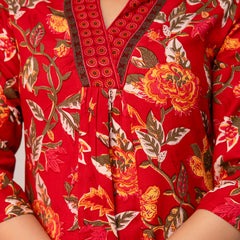 Women Viscose Rayon Kurta Pant Dupatta Set