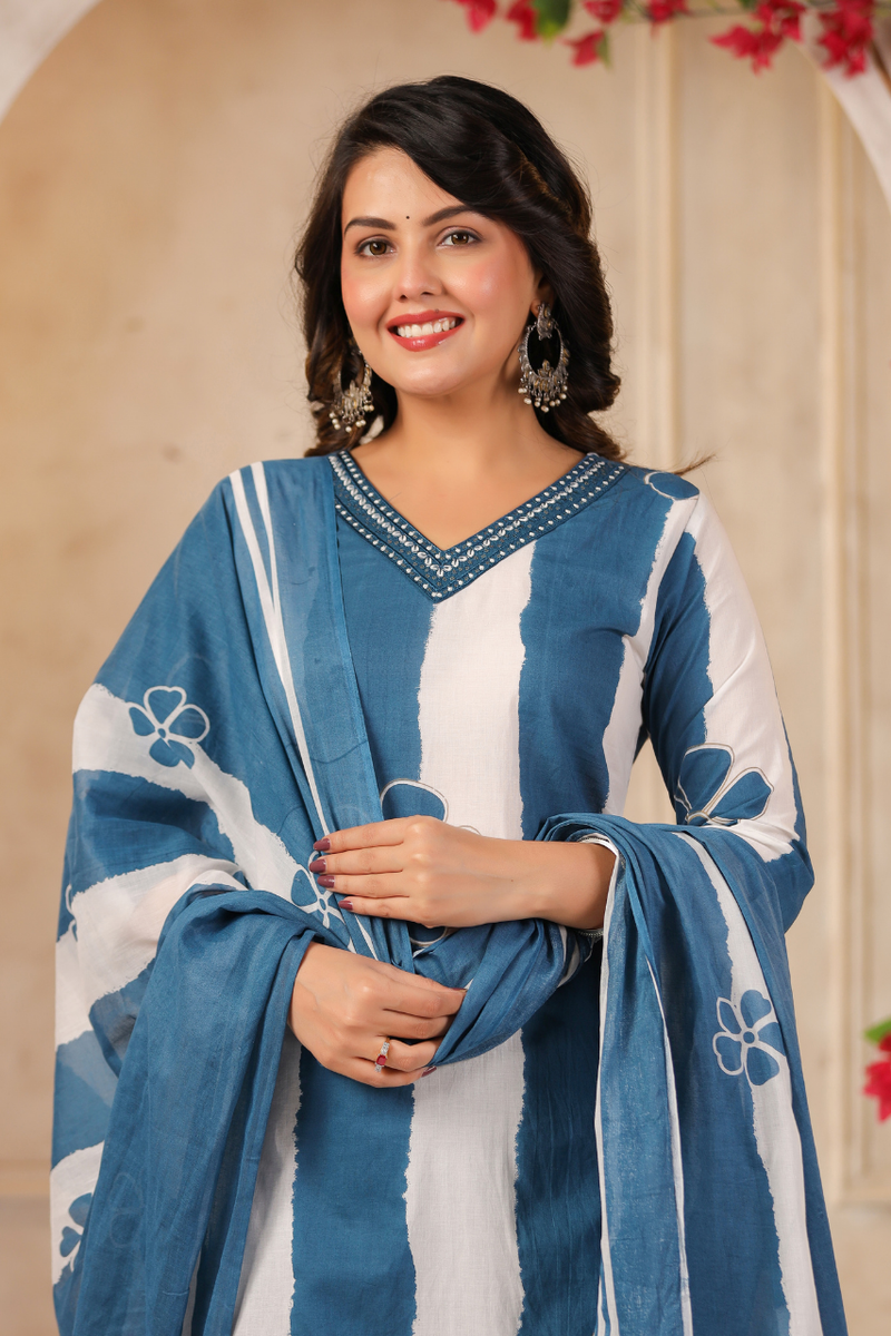 A Soft Touch -Cotton Women's Kurta Set