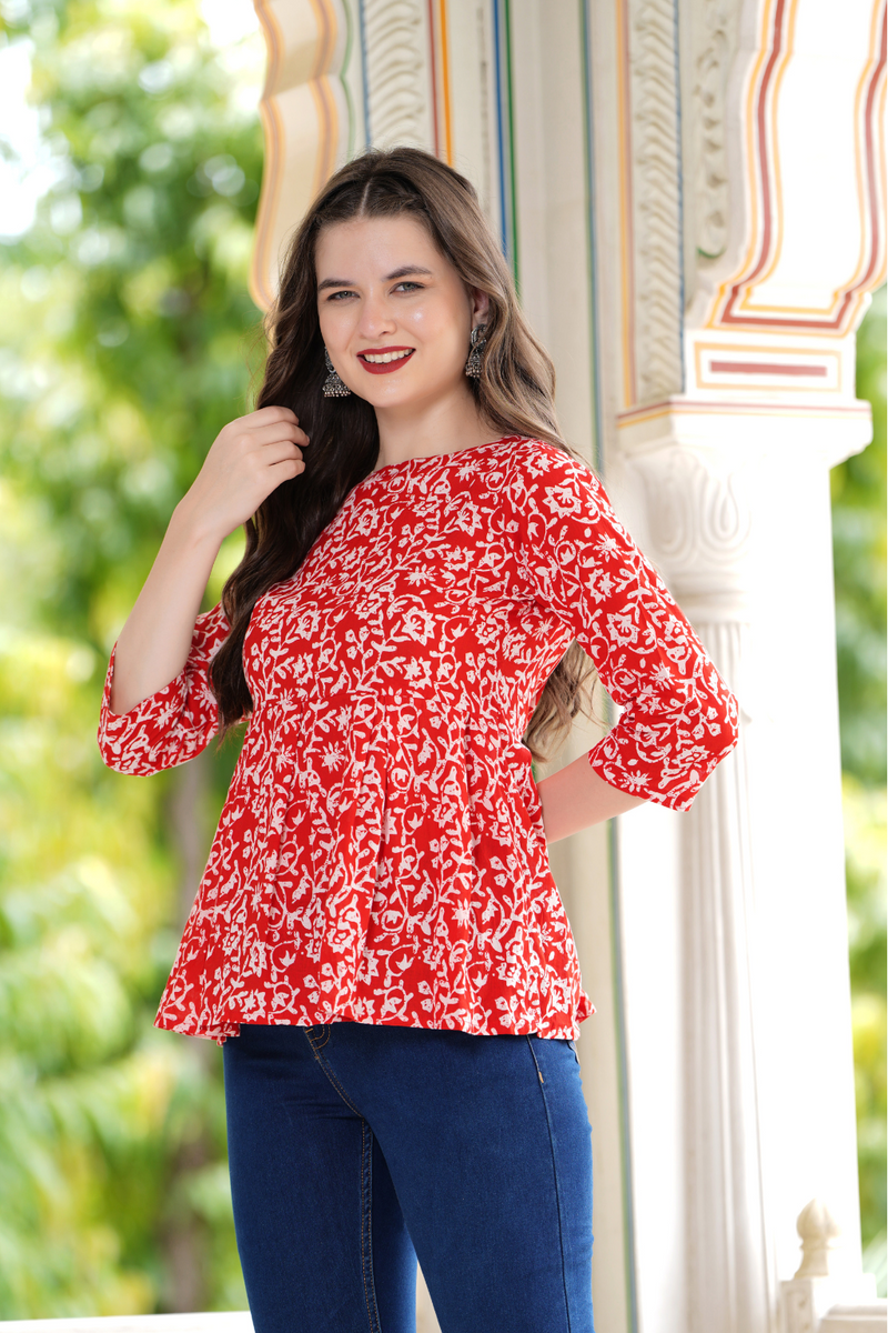Casual Regular Sleeves Printed Women
