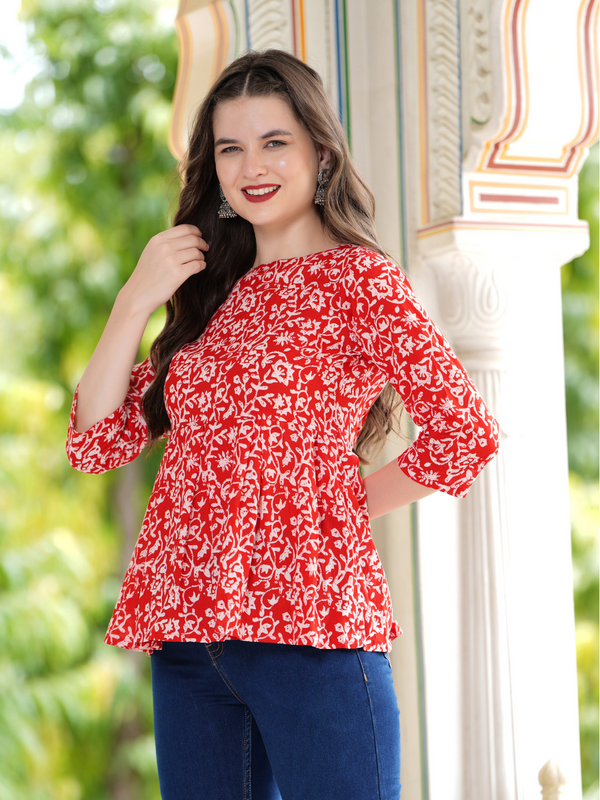 Casual Regular Sleeves Printed Women