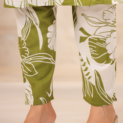 Women's Floral Printed Straight Co-ord Set