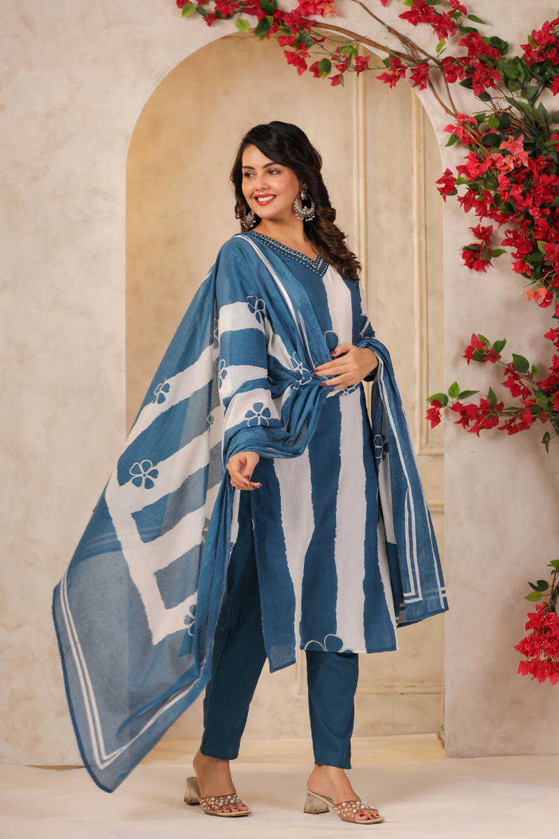 A Soft Touch -Cotton Women's Kurta Set