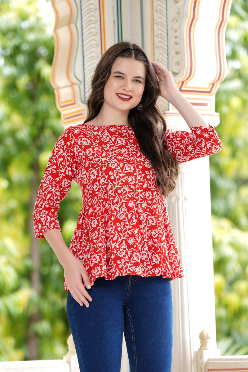 Casual Regular Sleeves Printed Women