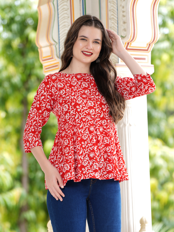 Casual Regular Sleeves Printed Women