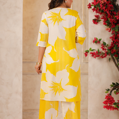 Women's Floral Printed Straight Co-ord Set