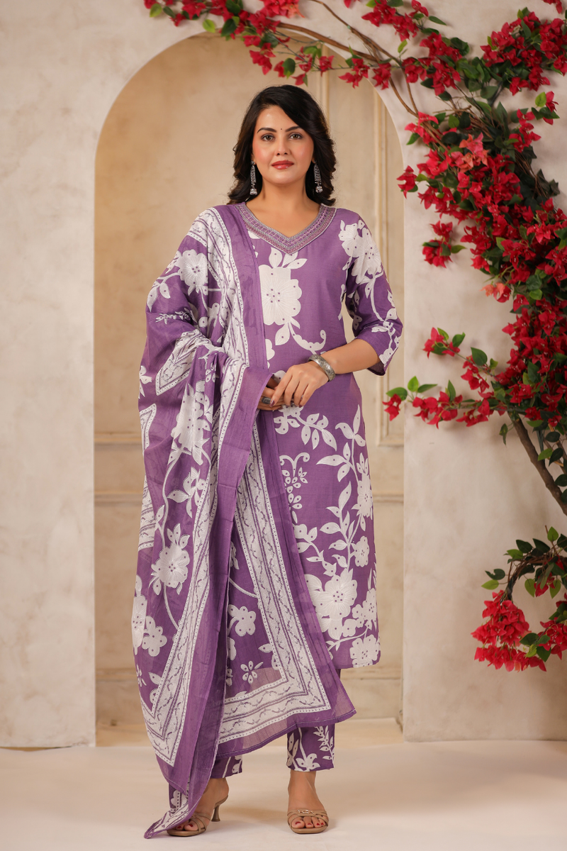 A Soft Touch -Cotton Women's Kurta Set