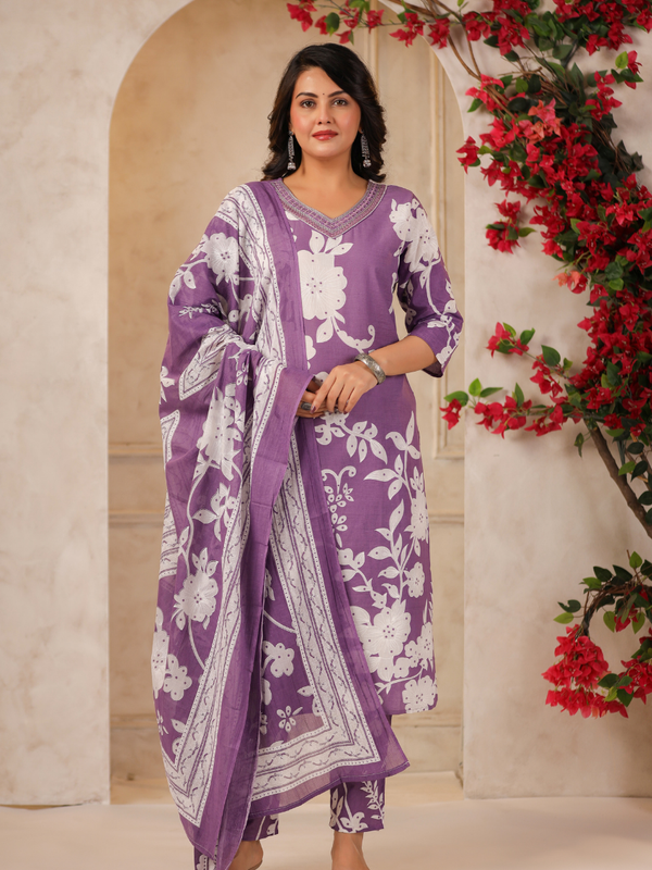 A Soft Touch -Cotton Women's Kurta Set