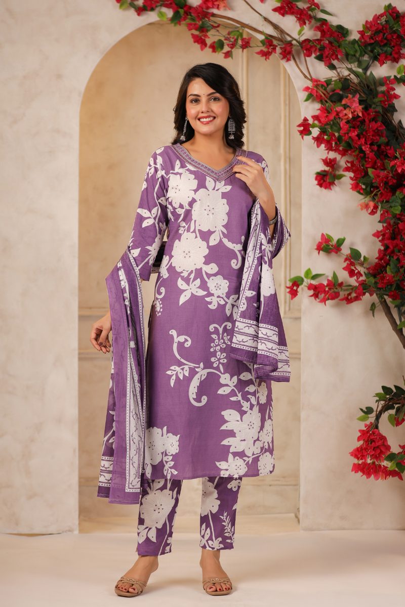 A Soft Touch -Cotton Women's Kurta Set