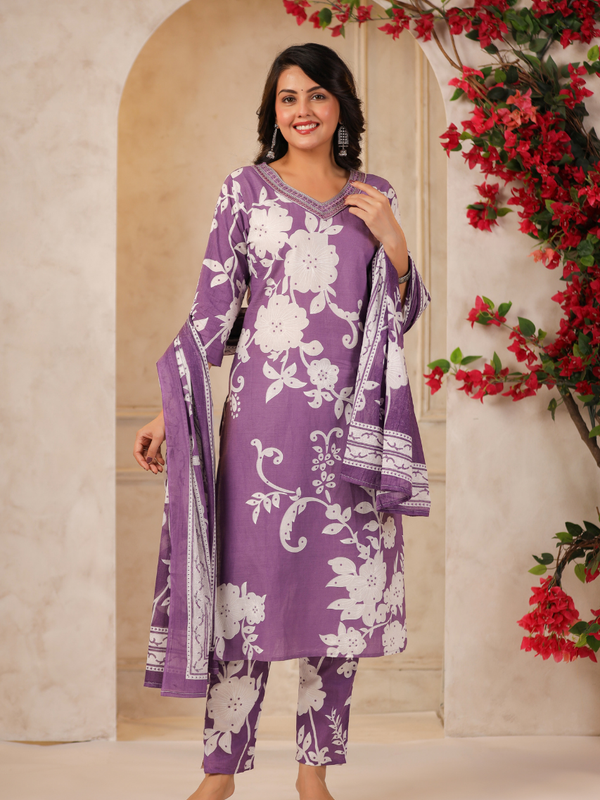 A Soft Touch -Cotton Women's Kurta Set