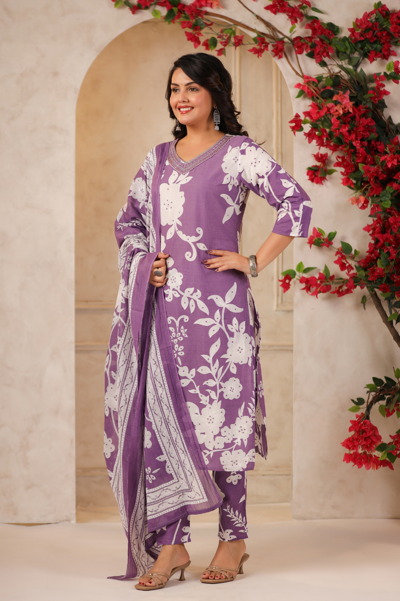 A Soft Touch -Cotton Women's Kurta Set