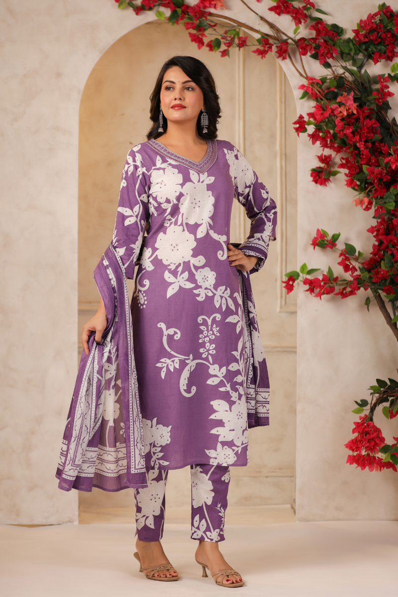 A Soft Touch -Cotton Women's Kurta Set