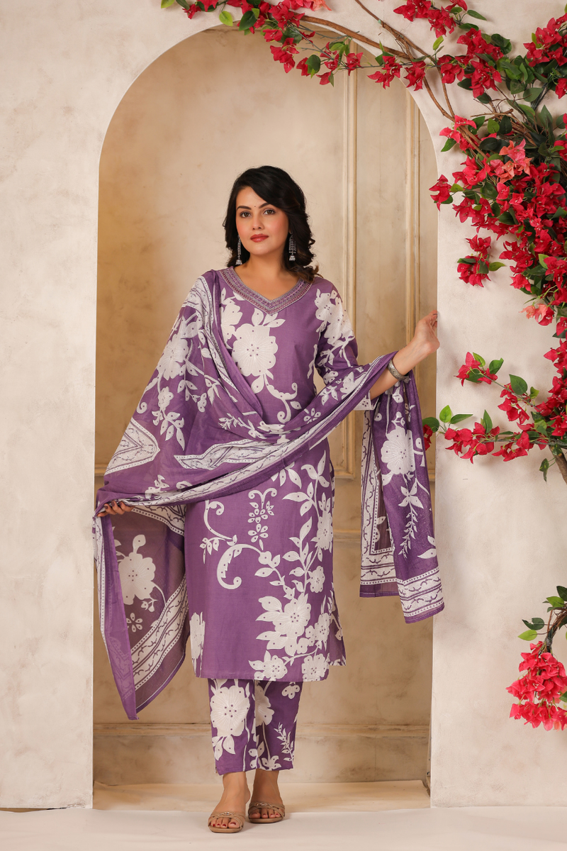 A Soft Touch -Cotton Women's Kurta Set