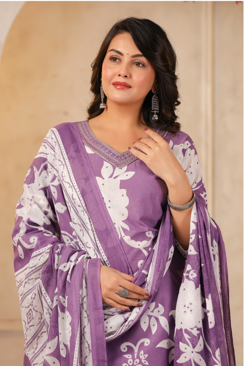 A Soft Touch -Cotton Women's Kurta Set