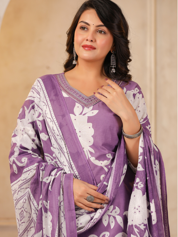 A Soft Touch -Cotton Women's Kurta Set