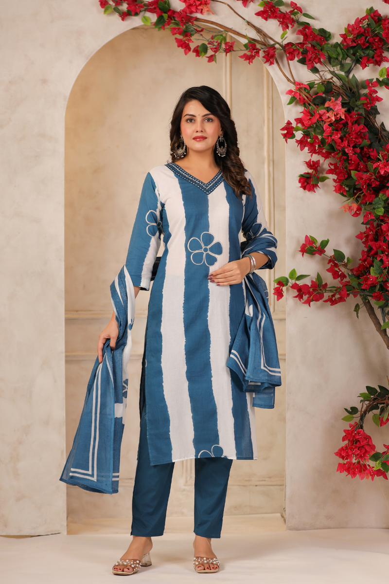 A Soft Touch -Cotton Women's Kurta Set