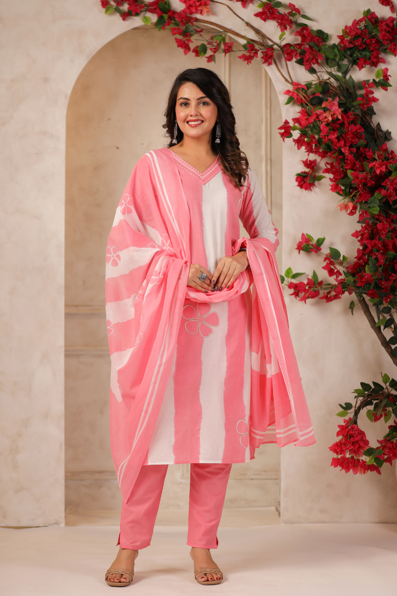 A Soft Touch -Cotton Women's Kurta Set