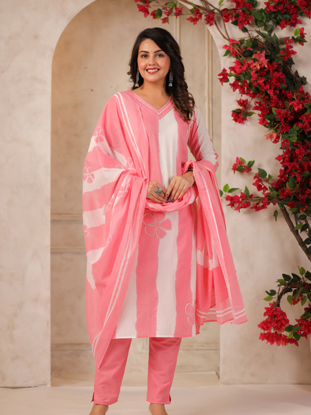 A Soft Touch -Cotton Women's Kurta Set