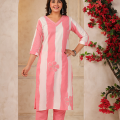 A Soft Touch -Cotton Women's Kurta Set