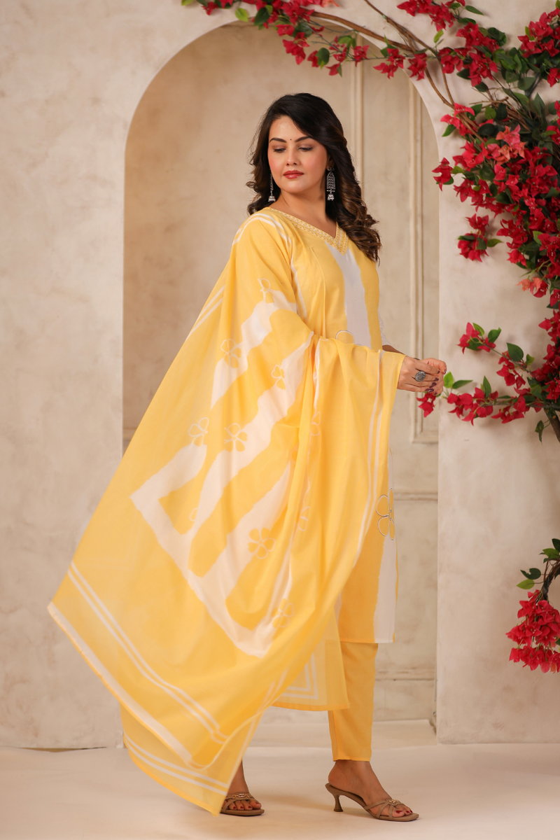 A Soft Touch -Cotton Women's Kurta Set