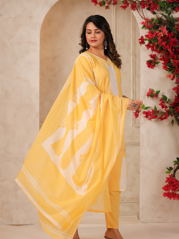 A Soft Touch -Cotton Women's Kurta Set