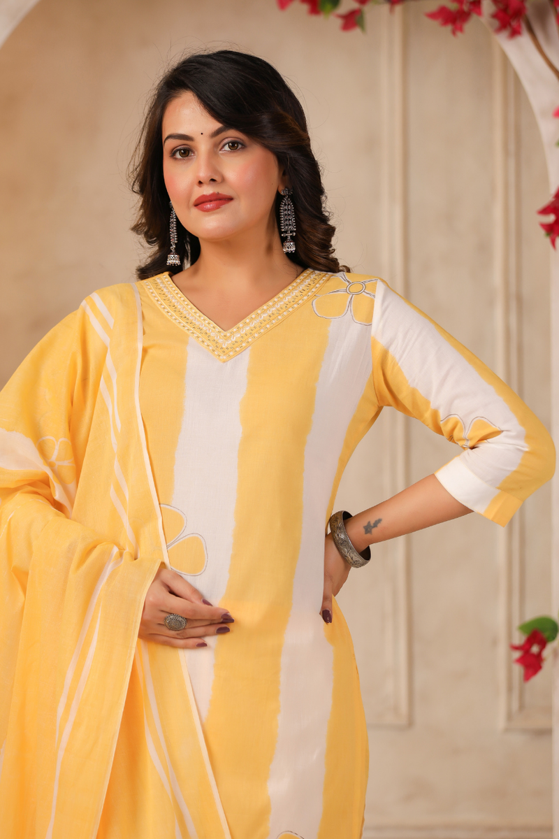 A Soft Touch -Cotton Women's Kurta Set
