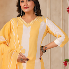 A Soft Touch -Cotton Women's Kurta Set