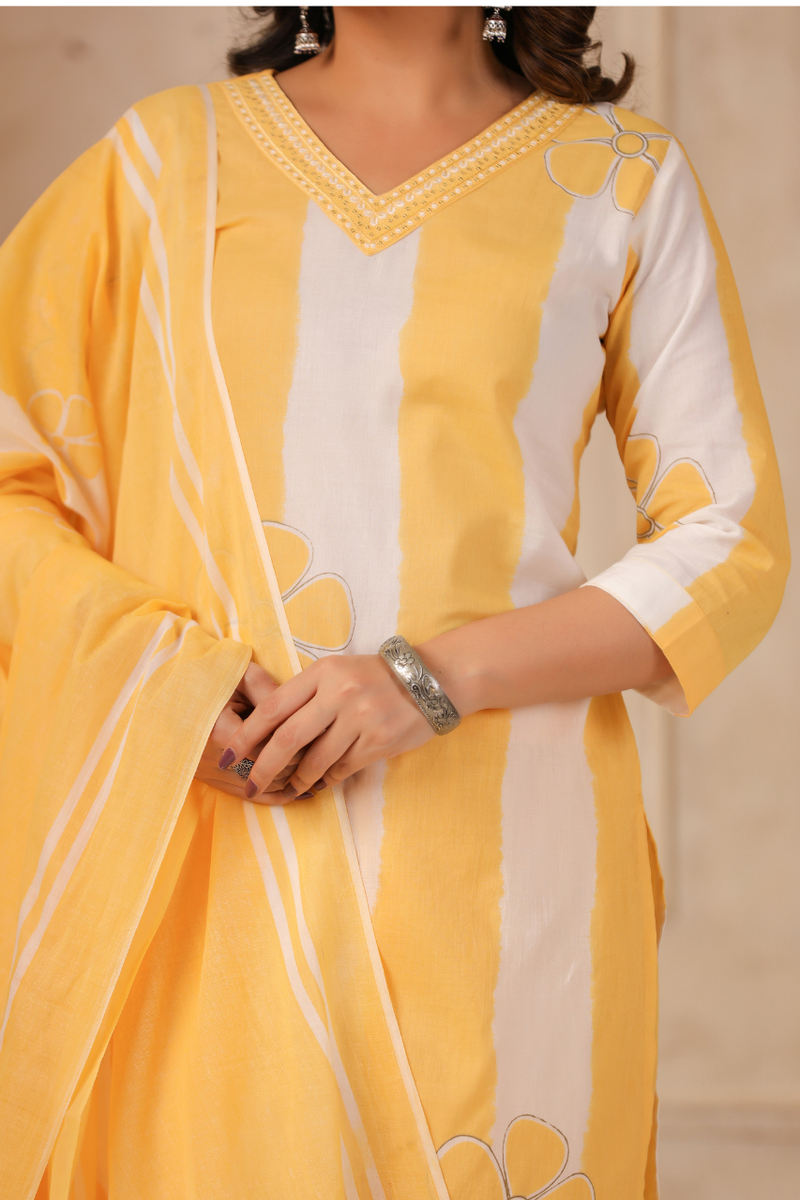 A Soft Touch -Cotton Women's Kurta Set