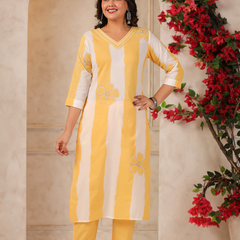 A Soft Touch -Cotton Women's Kurta Set
