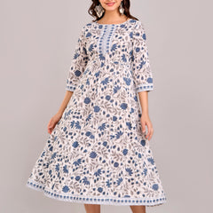 Floral Printed Anarkali Kurta