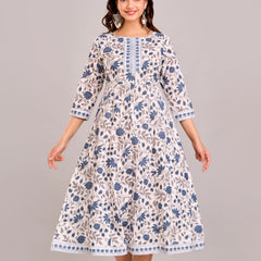 Floral Printed Anarkali Kurta