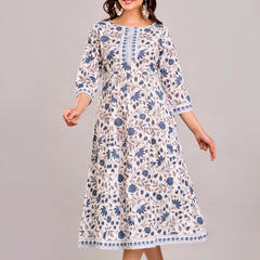 Floral Printed Anarkali Kurta