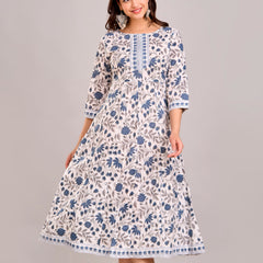 Floral Printed Anarkali Kurta