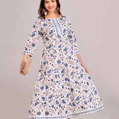 Floral Printed Anarkali Kurta