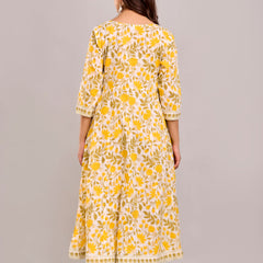 Floral Printed Anarkali Kurta