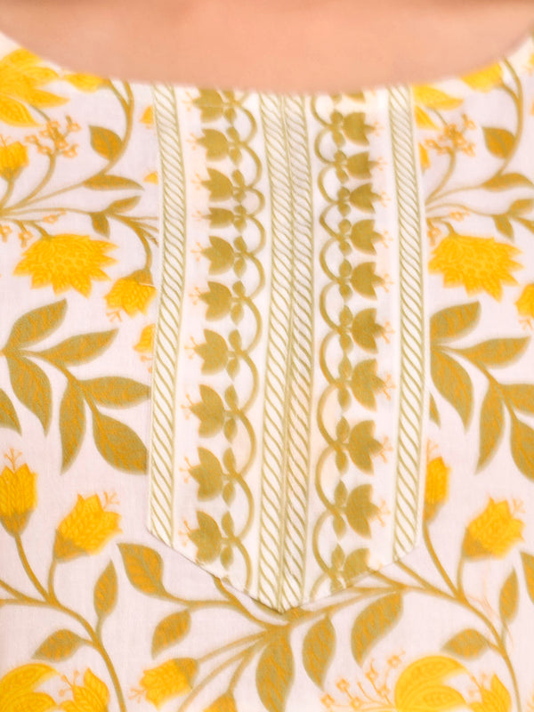 Floral Printed Anarkali Kurta