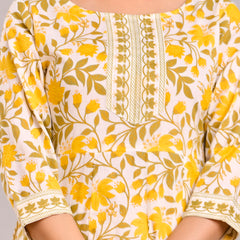 Floral Printed Anarkali Kurta
