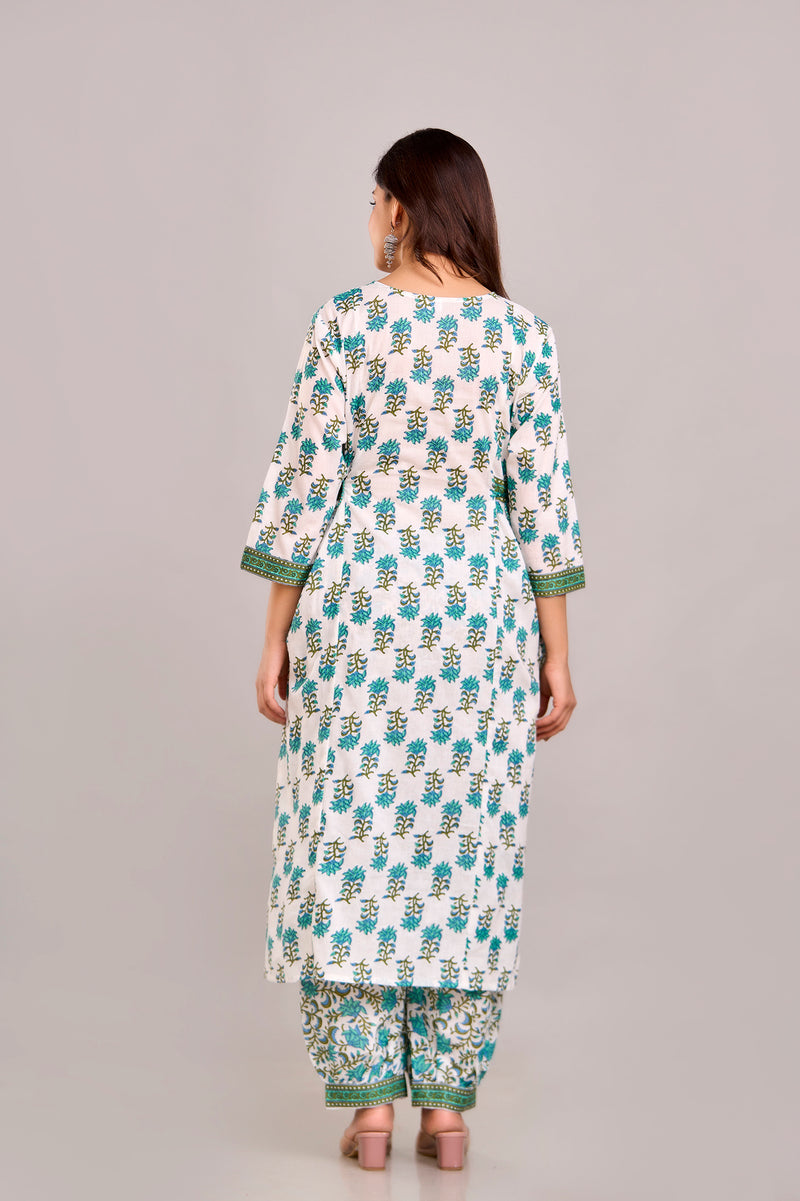 Women Rayon Kurta Pant Dupatta Set